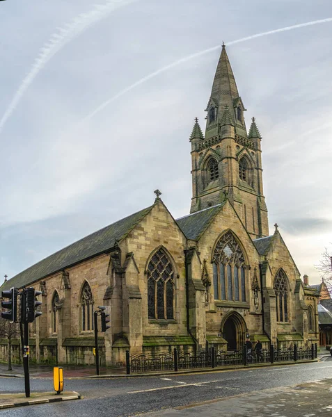 세인트 대성당 Cathedral Church Mary 잉글랜드의 뉴캐슬에 성당이다 대성당은 1844 — 스톡 사진