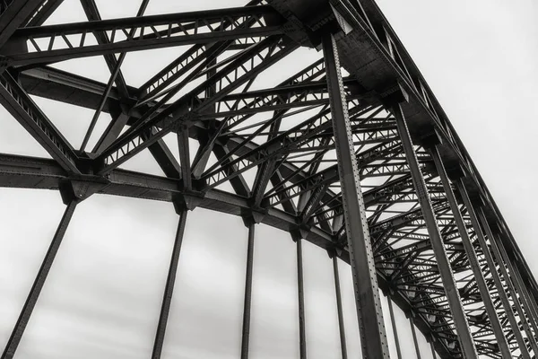 Detail Tyneského Mostu Northumberlandu Anglii Most Spojuje Newcastle Tyne Gateshead — Stock fotografie