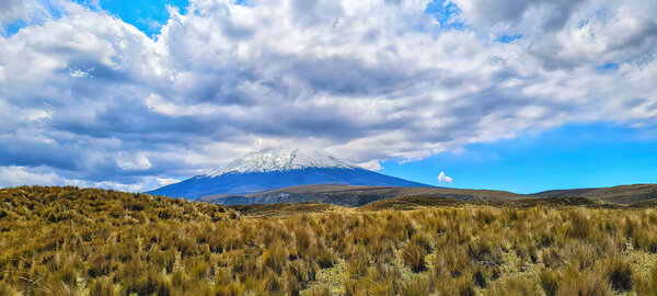 Cotopaxi is an active stratovolcano in the Andes Mountains, located in Latacunga city of Cotopaxi Province, about 50 km south of Quito.