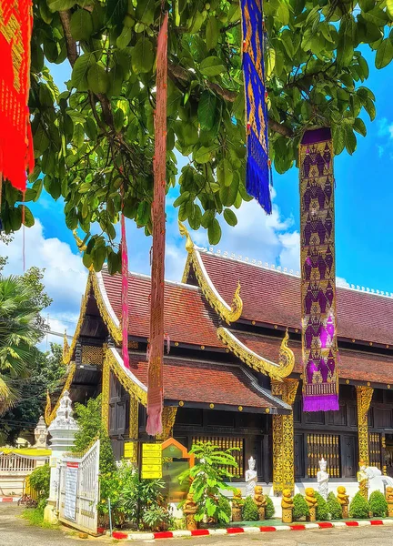 Wat Inthakhin Sadue Muang Pequeno Templo Budista Com Arquitetura Tradicional — Fotografia de Stock