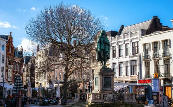 Hague Netherlands February 2023 Johan Wit Statue City Centre — Stock Photo, Image