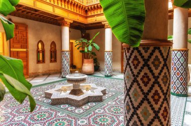 Details of the Moroccan Culinary Arts Museum, Marrakech clipart