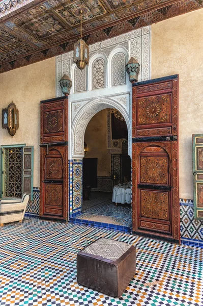 Részletek Marokkói Kulináris Művészeti Múzeumról Marrakech — Stock Fotó