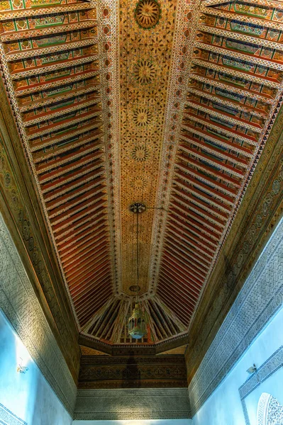 Versierd Plafond Het Bahia Paleis Een Laat 19E Eeuws Paleis — Stockfoto