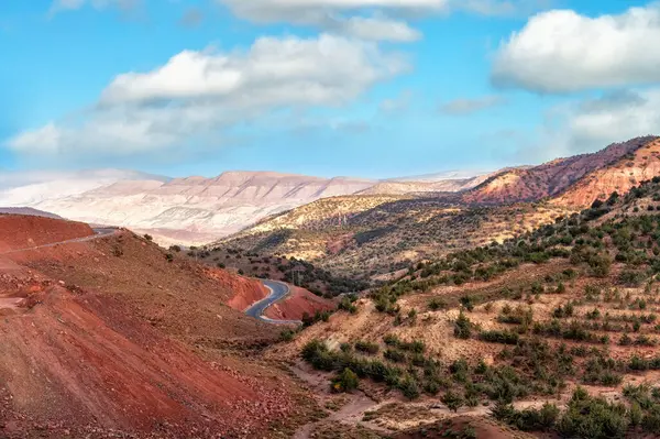 Güzel Dağ Manzarası Konumu Atlas Dağları Fas Kuzey Afrika — Stok fotoğraf