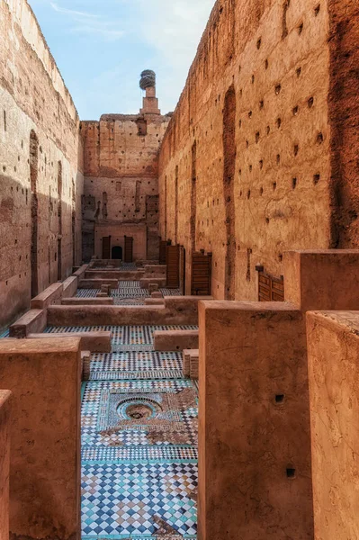 Ruins Badi Palace Marrakech Morocco — Stock Photo, Image