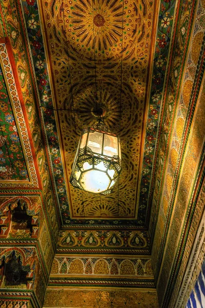 インテリア マラケシュの美しいバハイア宮殿 モロッコ アフリカ — ストック写真