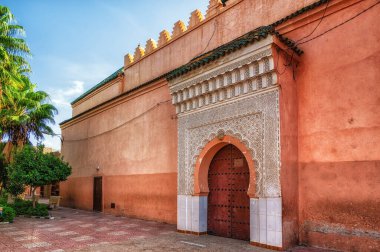 Antik kapı, Medine, Marakeş, Fas, Kuzey Afrika, Afrika