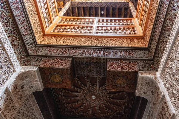 Madrasa Ben Youssef Marrakech Marruecos Esta Madrasa Fue Colegio Islámico — Foto de Stock
