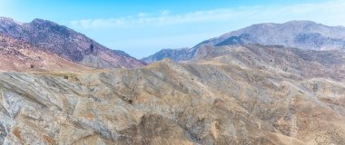 Fas, Kuzey Afrika 'daki Atlas Dağları' nın inanılmaz manzarası.