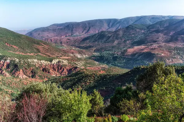 Csodálatos Kilátás Nyílik Atlasz Hegység Marokkó Észak Afrika — Stock Fotó