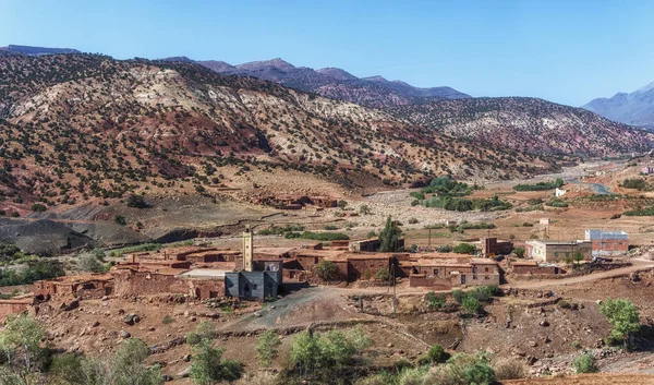 Berber Falu Ourika Valley Atlasz Hegység Marokkó Észak Afrika Afrika — Stock Fotó