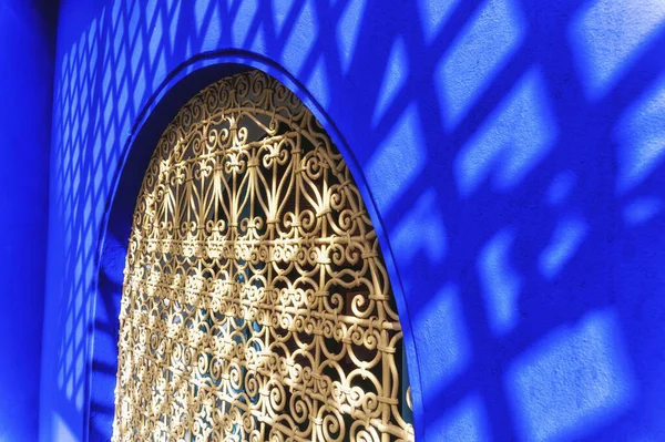 Jardin Majorelle Restauré Par Couturier Yves Saint Laurent Marrakech Maroc — Photo