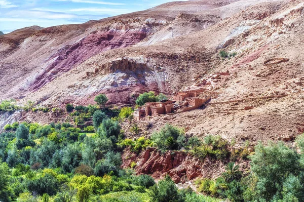 Berber Dorp Het Hoge Atlasgebergte Marokko Noord Afrika — Stockfoto