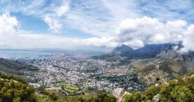 Lions Head, Güney Afrika 'dan Cape Town' a hava görüntüsü.