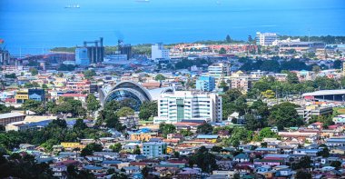 İspanya Limanı, Trinidad Cumhuriyeti ve Tobago şehrinin manzarası