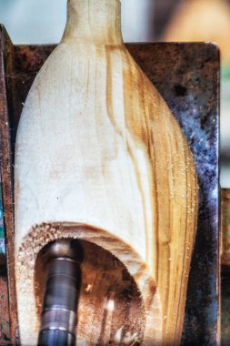 Bitmemiş Hollandalı tıkanmış tahta ayakkabılar