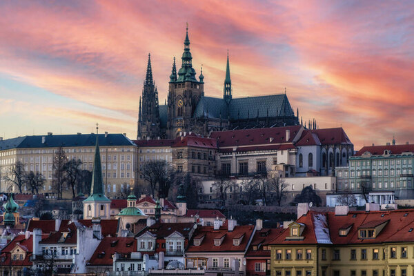 Castle Complex with Saint Vitus Cathedral, Prague, Czech Republic