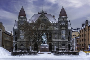 Finlandiya 'nın Helsinki kentinde Finlandiya Ulusal Tiyatrosu (Kansallisteatterin)