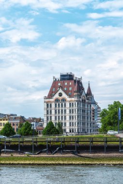 Art Nouveau style White House (Het Witte Huis) - Europe's first high-rise building built in 1898, 43 meters tall, 10 floors, Rotterdam, The Netherlands clipart