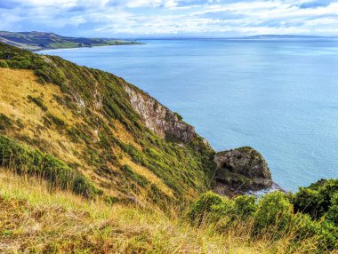 Nugget Point Yeni Zelanda, Catlins kıyıları, Otago bölgesi, Yeni Zelanda 'nın ikonik arazi şekilleri ve kayalık adaları