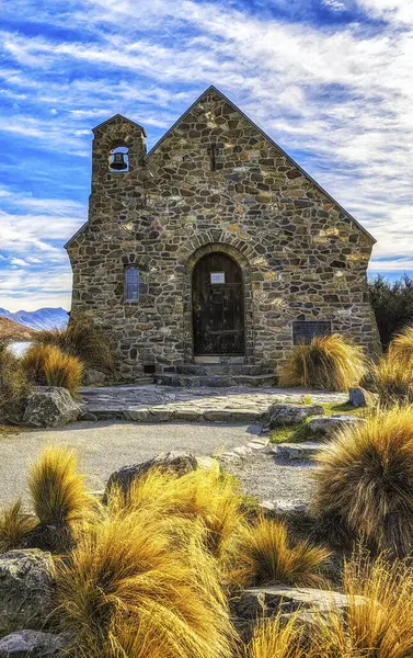 stock image The Church Of Good Shepherd at Lake Tekapo, Canterbury, New Zealand South Island.