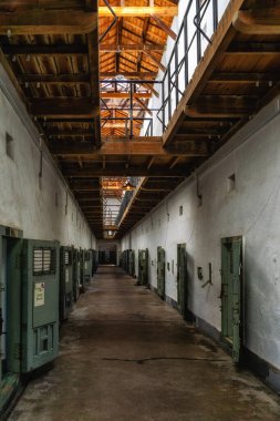 Seoul, South Korea - 07 September: Cell Block inside Seodaemun Japanese Colonial Prison Seoul South Korea clipart