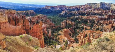 Sunset Point 'ten manzara, Bryce Canyon Ulusal Parkı, Utah, ABD