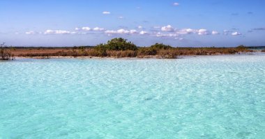 Laguna de Bacalar Laguna, Meksika, Quintana Roo 'da.