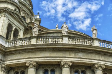 St. Stephen's basilica detail in center of Budapest, Hungary clipart