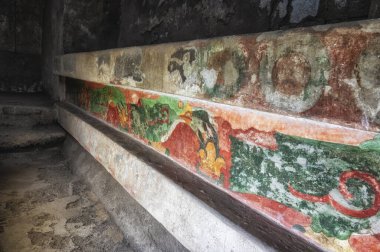 Wall painting in Teotihuacan, an ancient Mesoamerican city located in the Valley of Mexico clipart