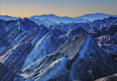 Scenery of Zhangye Danxia National Geopark (Rainbow Mountains) in Gansu, China clipart