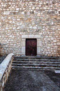 Campeche, Meksika 'yı çevreleyen duvar detayları. 17. yüzyılda İspanyollar tarafından kasabayı yağmacı korsanlardan korumak için inşa edildi.