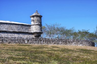 San Miguel kalesinin girişi Campeche, Meksika