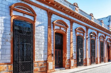 Koloni binaları, tarihi güçlendirilmiş Campeche kasabası, UNESCO Dünya Mirası Alanı, Campeche, Meksika, Kuzey Amerika