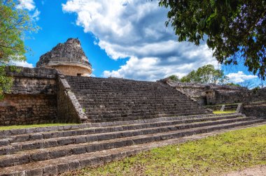 El Caracol, Salyangoz, bir gözlemevi, Zona Central, Chichen-itza, dünyanın yeni harikası, Maya ve Toltec arkeolojik