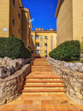 Sitges, Barcelona, Katalunya, İspanya ve Avrupa 'daki konut binaları