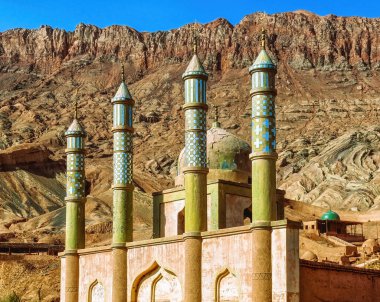 Çin 'in Xinjiang kentindeki Turpan yakınlarındaki Tuyoq vadisi ana Müslüman camii..