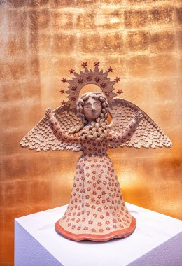 Mexico City, Mexico - 17 Şubat 2024: Banamex Kültür Sarayı, Mexico City, Meksika