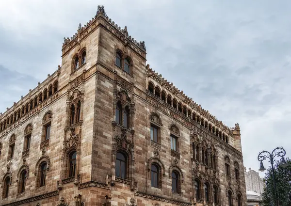 Mexico City Posta Sarayı manzarası, Meksiko şehrinde taş işçiliği ve mimari detaylar