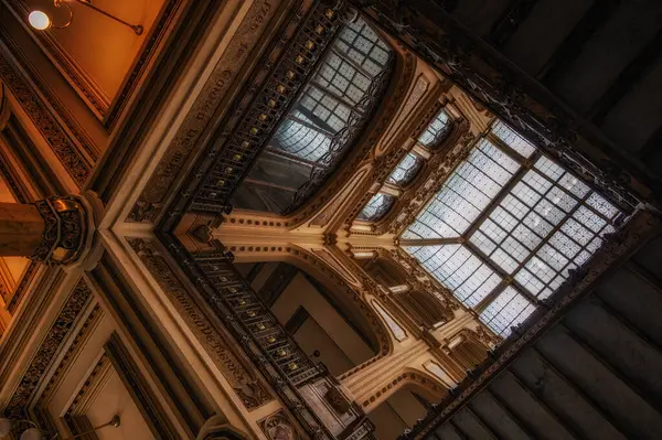 Mexico City, Meksika 'daki tarihi posta ofisi. Palacio de Correos de Mexico mu yoksa Correo Belediye Başkanı mı?)