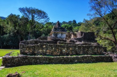 Güneş Tapınağı, antik Maya şehri Palenque, Chiapas, Meksika