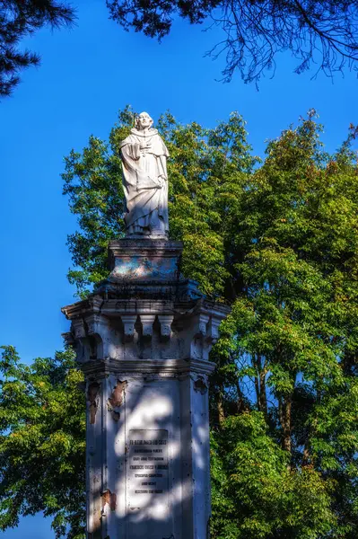 Peder Batholomaeo Las Casas Anıtı. San Cristobal de las Casas, Chiapas Meksika.