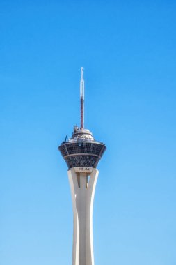 Las Vegas, Nevada, ABD - 30 Temmuz 2025: Güney Vegas Bulvarı 'nda görülen STRAT SkyPod' un bir resmi.