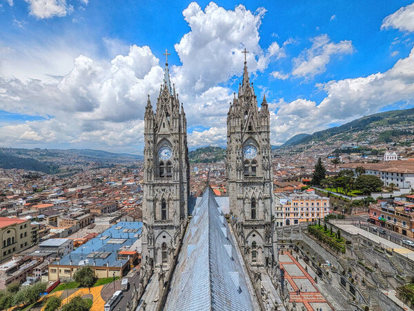 Взгляд из кафедрального собора Кито, Кито Эквадор