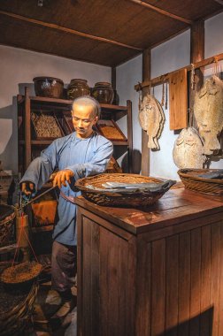 Şangay Tarih Müzesi 'nde bulunan Çin balmumu heykelleri Çin' in Şangay şehrinin tarihine adanmıştır.