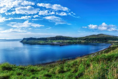 Uig limanı ve köyü, Skye Adası, İskoçya. Uig limanı ve köyü, Skye Adası, Trotternish yarımadası, İskoçya