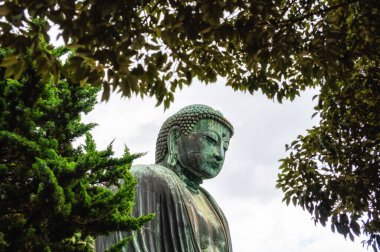 Kamakura Büyük Buda, Kamakura, Kanagawa ili 'nde bulunan bir heykeldir. Tokyo, Japonya yakınlarındaki turistler için önemli ve popüler. Kanagawa, Japonya.
