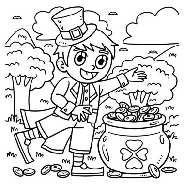 Aziz Patrick Günü Cüce Çocuğu 'nun sevimli ve komik renkli bir sayfası. Çocuklar için saatlerce boyama eğlencesi sağlıyor. Renk, bu sayfa çok kolay. Küçük çocuklar ve yeni yürümeye başlayanlar için uygun..