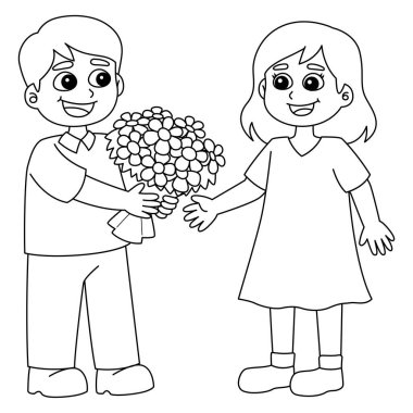 Sevgililer Günü Sevgililer Günü 'nün sevimli ve komik renkli sayfası. Çocuklar için saatlerce boyama eğlencesi sağlıyor. Renk, bu sayfa çok kolay. Küçük çocuklar ve yeni yürümeye başlayanlar için uygun..